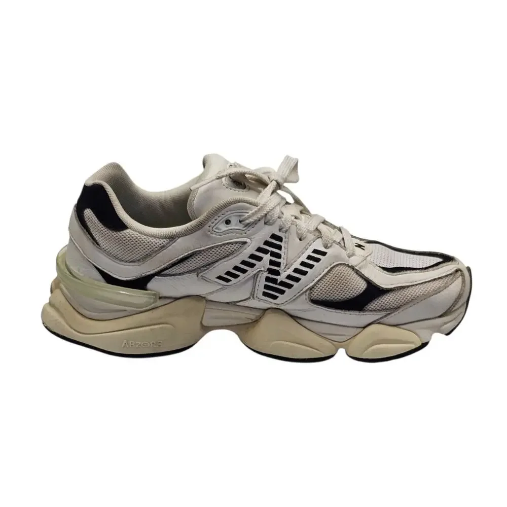 New Balance 9060 White Black Sea Salt Chunky Dad Sneakers Men's Size 9.5